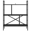 vidaXL Könyvespolc Fekete tölgy 75 x 30 x 91 cm Faanyag