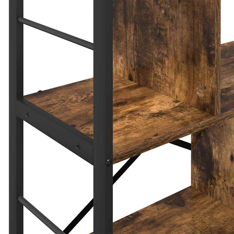 vidaXL Könyvespolc Füstölt tölgy 75 x 30 x 91 cm Faanyag