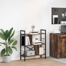 vidaXL Könyvespolc Füstölt tölgy 75 x 30 x 91 cm Faanyag