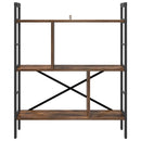 vidaXL Könyvespolc Füstölt tölgy 75 x 30 x 91 cm Faanyag