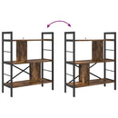 vidaXL Könyvespolc Füstölt tölgy 75 x 30 x 91 cm Faanyag