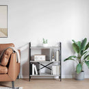 vidaXL Könyvespolc Szürke Sonoma 75 x 30 x 91 cm Faanyag