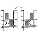 vidaXL Könyvespolc Szürke Sonoma 75 x 30 x 91 cm Faanyag