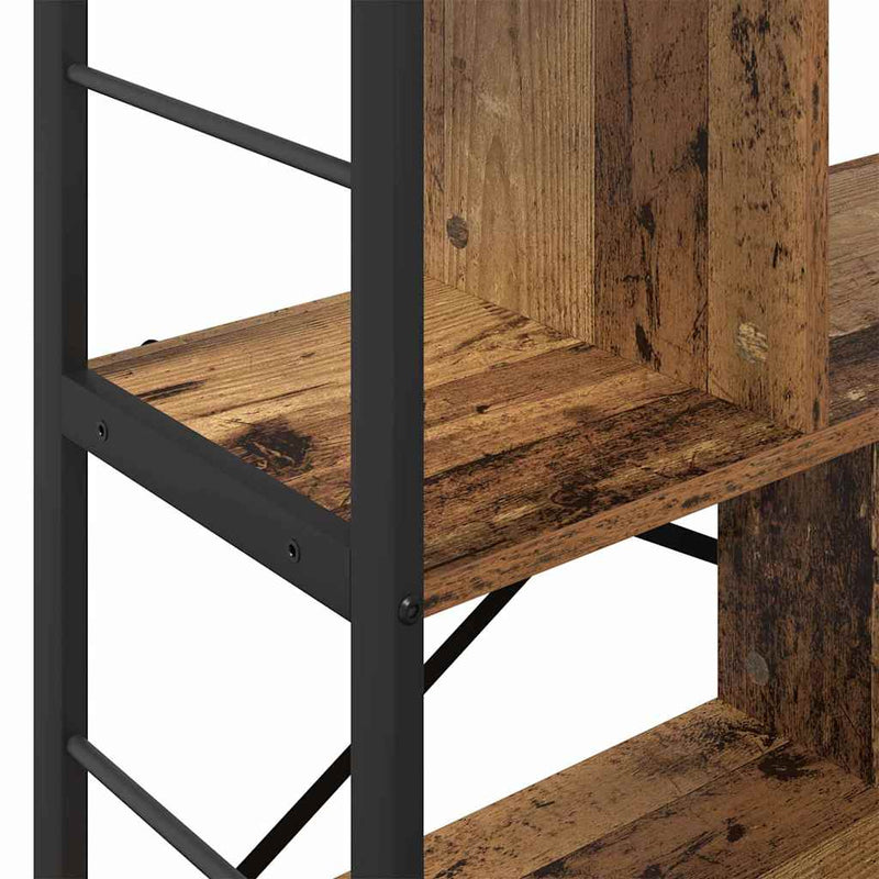 vidaXL Könyvespolc Öreg fa 75 x 30 x 91 cm Faanyag