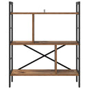 vidaXL Könyvespolc Öreg fa 75 x 30 x 91 cm Faanyag