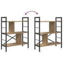 vidaXL Könyvespolc Artisan tölgy 75 x 30 x 91 cm Faanyag