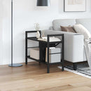 vidaXL Könyvespolc Fekete tölgy 75 x 30 x 58,5 cm Faanyag