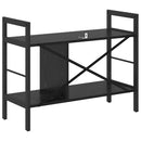 vidaXL Könyvespolc Fekete tölgy 75 x 30 x 58,5 cm Faanyag