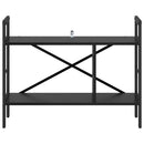 vidaXL Könyvespolc Fekete tölgy 75 x 30 x 58,5 cm Faanyag