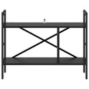 vidaXL Könyvespolc Fekete tölgy 75 x 30 x 58,5 cm Faanyag