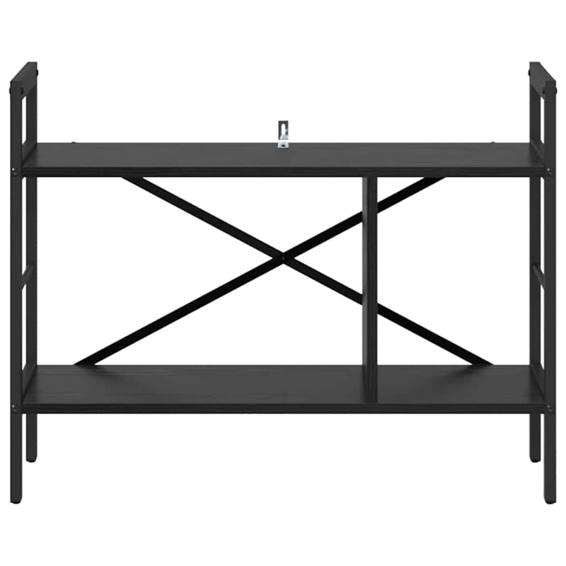 vidaXL Könyvespolc Fekete tölgy 75 x 30 x 58,5 cm Faanyag