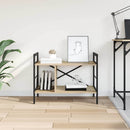 vidaXL Könyvespolc Sonoma tölgy 75 x 30 x 58,5 cm Faanyag