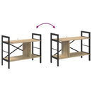 vidaXL Könyvespolc Sonoma tölgy 75 x 30 x 58,5 cm Faanyag