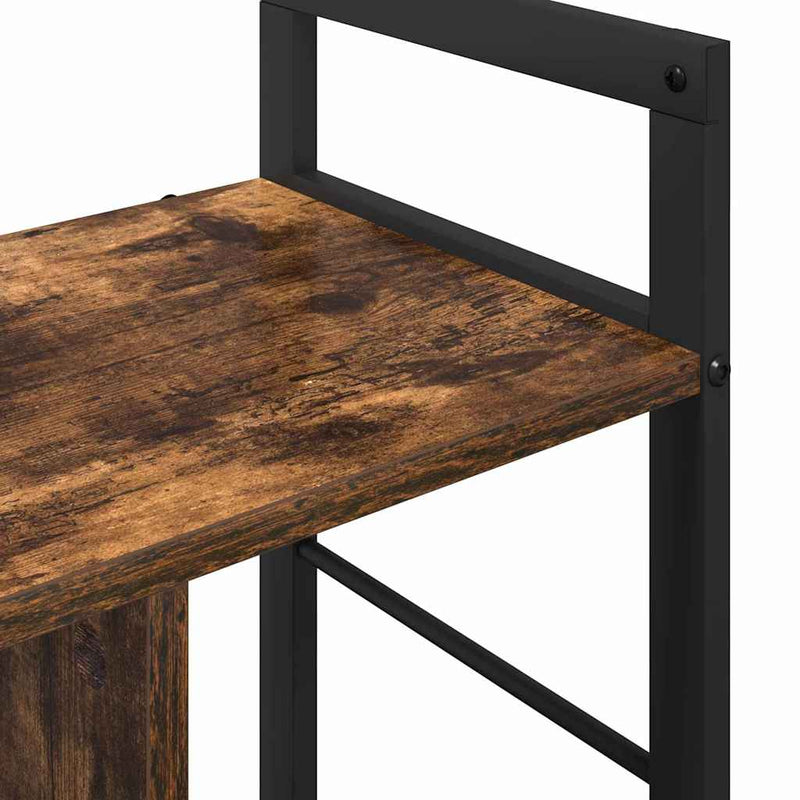 vidaXL Könyvespolc Füstölt tölgy 75 x 30 x 58,5 cm Faanyag