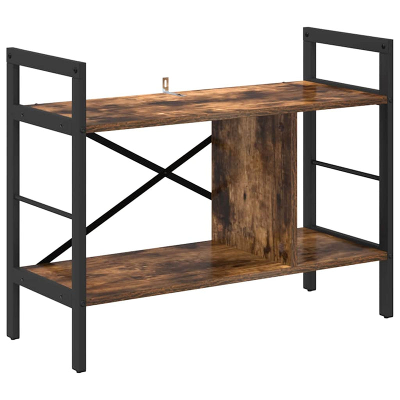 vidaXL Könyvespolc Füstölt tölgy 75 x 30 x 58,5 cm Faanyag