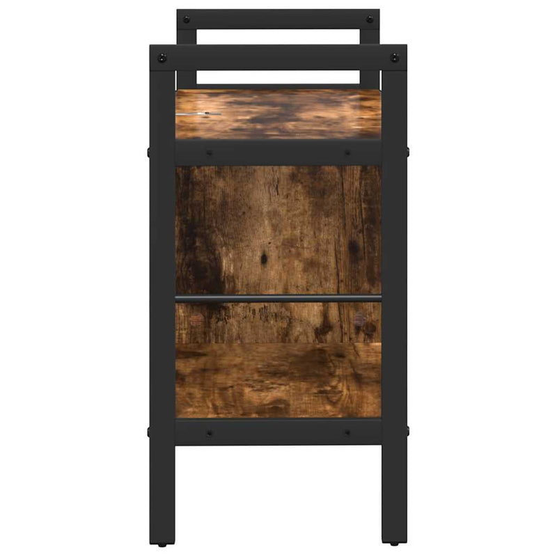 vidaXL Könyvespolc Füstölt tölgy 75 x 30 x 58,5 cm Faanyag