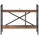 vidaXL Könyvespolc Öreg fa 75 x 30 x 58,5 cm Faanyag