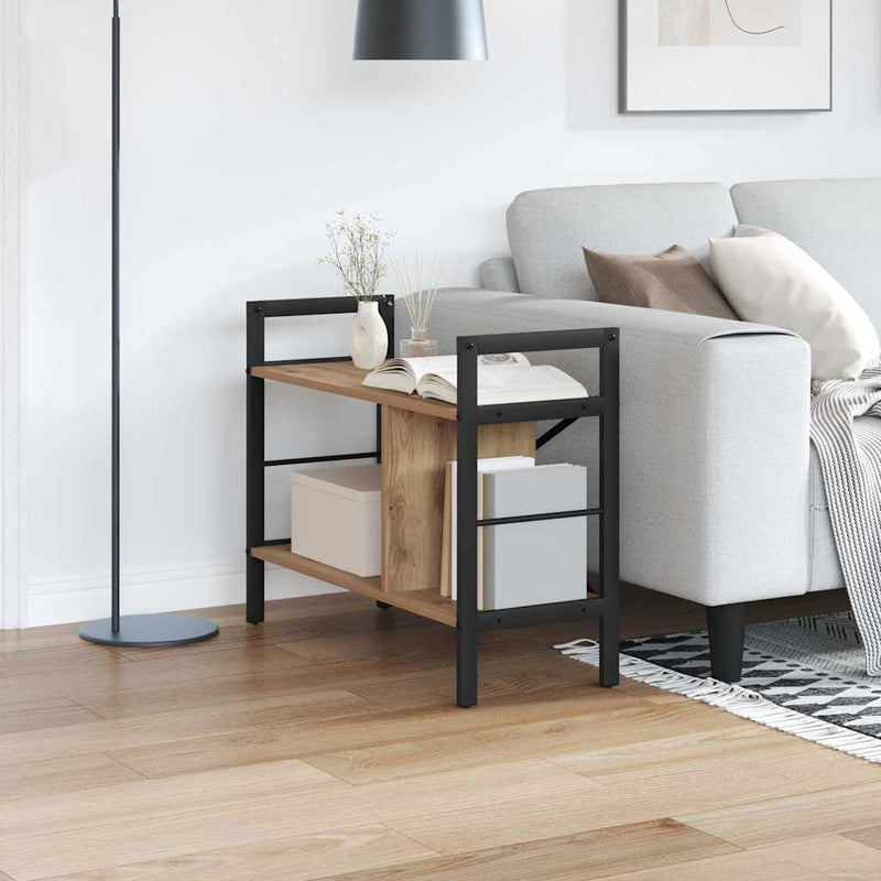 vidaXL Könyvespolc Artisan tölgy 75 x 30 x 58,5 cm Faanyag