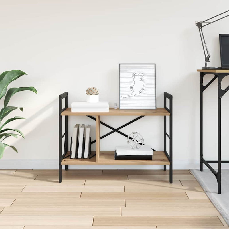 vidaXL Könyvespolc Artisan tölgy 75 x 30 x 58,5 cm Faanyag