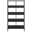 vidaXL Könyvespolc Fekete tölgy 82 x 32 x 144,5 cm Faanyag