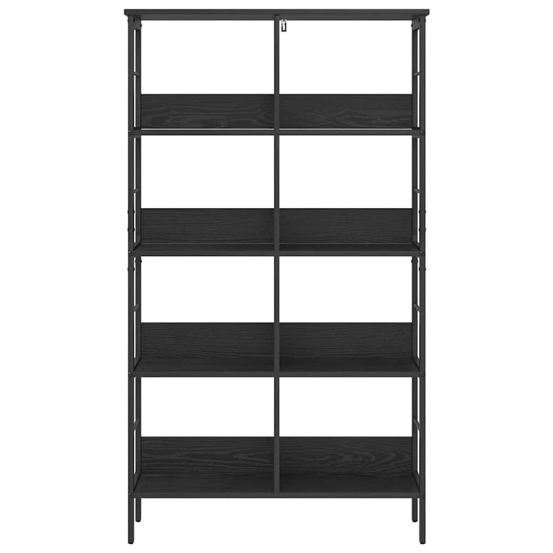 vidaXL Könyvespolc Fekete tölgy 82 x 32 x 144,5 cm Faanyag