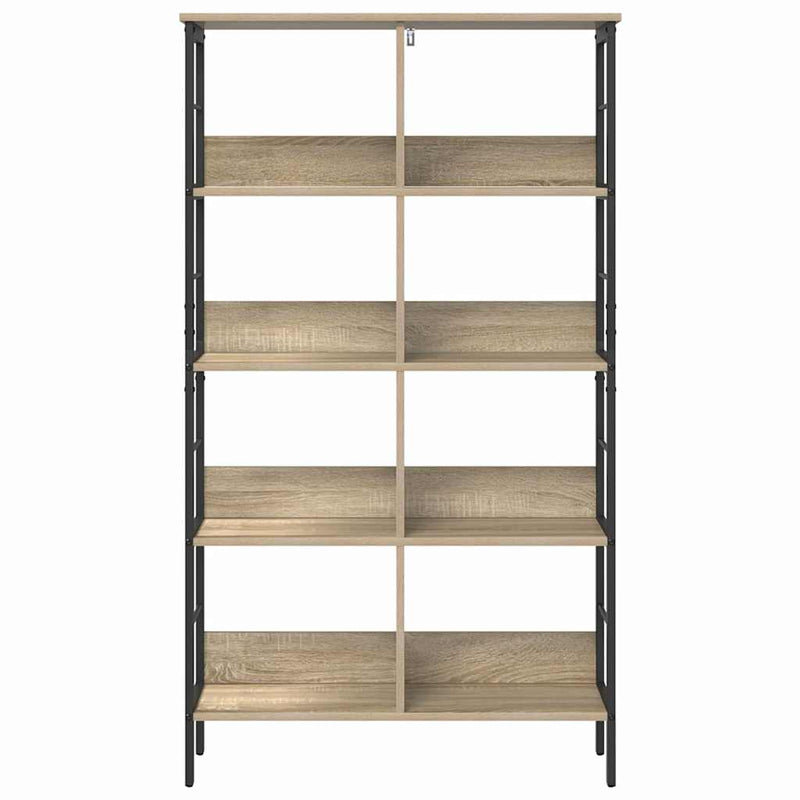 vidaXL Könyvespolc Sonoma tölgy 82 x 32 x 144,5 cm Faanyag