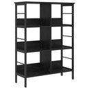 vidaXL Könyvespolc Fekete tölgy 82 x 32 x 112 cm Faanyag