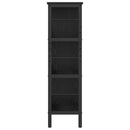 vidaXL Könyvespolc Fekete tölgy 82 x 32 x 112 cm Faanyag