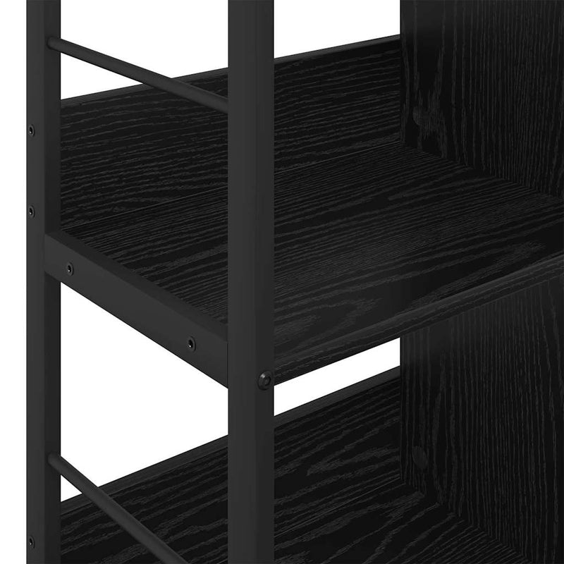 vidaXL Könyvespolc Fekete tölgy 82 x 32 x 79 cm Faanyag