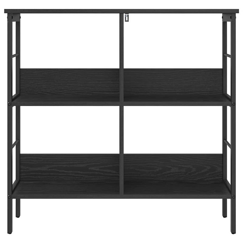 vidaXL Könyvespolc Fekete tölgy 82 x 32 x 79 cm Faanyag