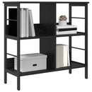 vidaXL Könyvespolc Fekete tölgy 82 x 32 x 79 cm Faanyag