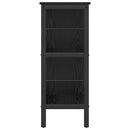 vidaXL Könyvespolc Fekete tölgy 82 x 32 x 79 cm Faanyag