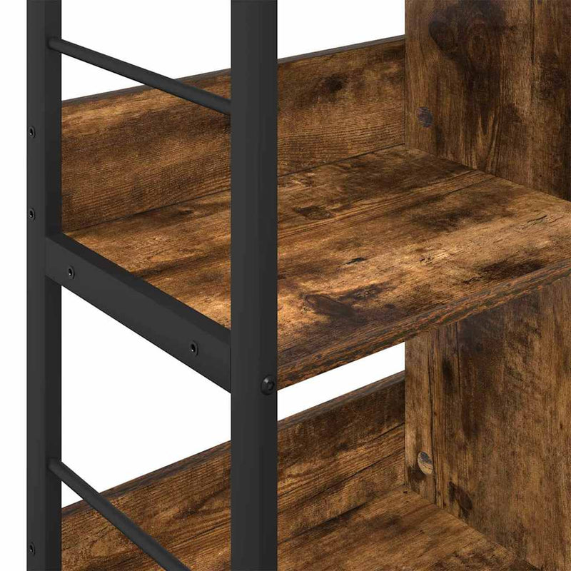 vidaXL Könyvespolc Füstölt tölgy 82 x 32 x 79 cm Faanyag