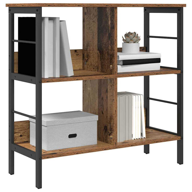 vidaXL Könyvespolc Öreg fa 82 x 32 x 79 cm Faanyag