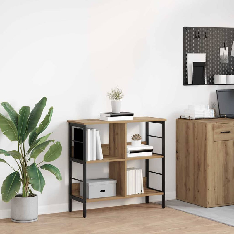 vidaXL Könyvespolc Artisan tölgy 82 x 32 x 79 cm Faanyag