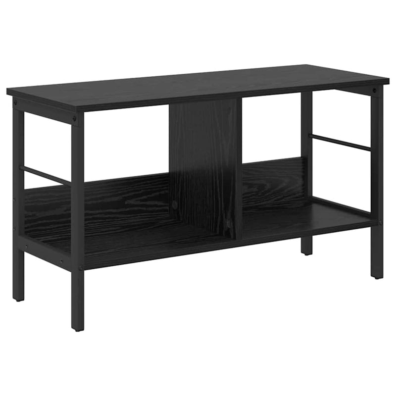 vidaXL Könyvespolc Fekete tölgy 82 x 32 x 47 cm Faanyag