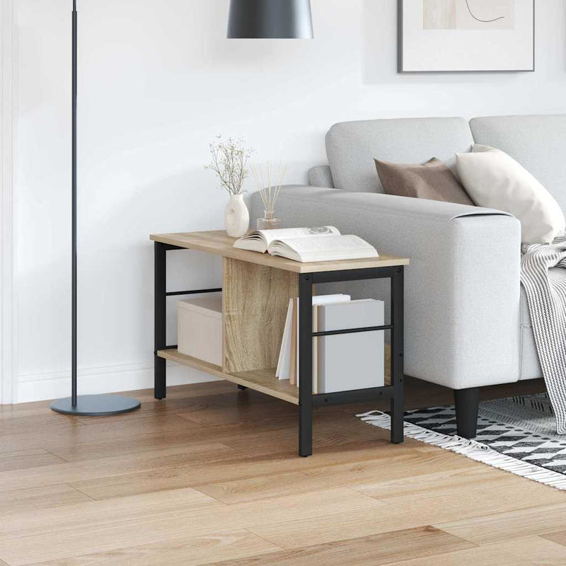 vidaXL Könyvespolc Sonoma tölgy 82 x 32 x 47 cm Faanyag