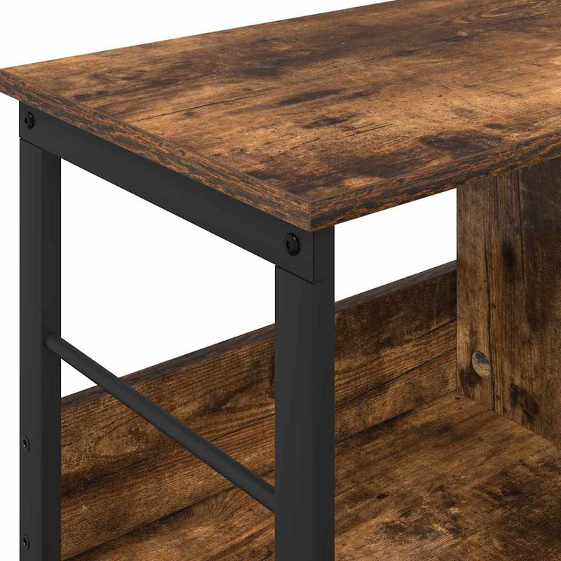 vidaXL Könyvespolc Füstölt tölgy 82 x 32 x 47 cm Faanyag