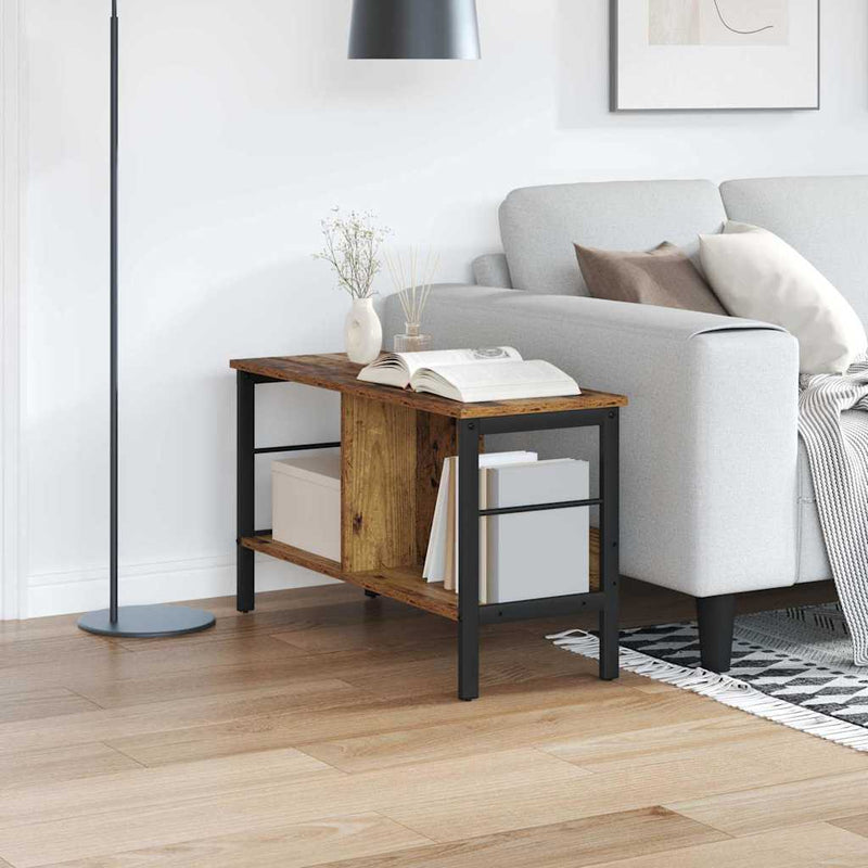 vidaXL Könyvespolc Öreg fa 82 x 32 x 47 cm Faanyag