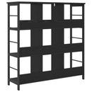vidaXL Könyvespolc Fekete tölgy 102 x 32 x 104,5 cm Faanyag