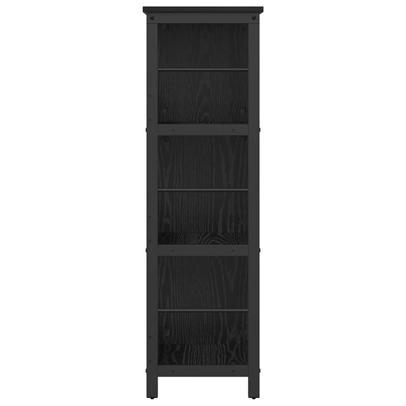 vidaXL Könyvespolc Fekete tölgy 102 x 32 x 104,5 cm Faanyag