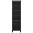 vidaXL Könyvespolc Fekete tölgy 102 x 32 x 104,5 cm Faanyag