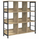 vidaXL Könyvespolc Sonoma tölgy 102 x 32 x 104,5 cm Faanyag
