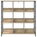 vidaXL Könyvespolc Sonoma tölgy 102 x 32 x 104,5 cm Faanyag