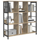 vidaXL Könyvespolc Sonoma tölgy 102 x 32 x 104,5 cm Faanyag