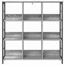 vidaXL Könyvespolc Szürke Sonoma 102 x 32 x 104,5 cm Faanyag