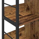 vidaXL Könyvespolc Öreg fa 102 x 32 x 104,5 cm Faanyag