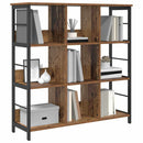 vidaXL Könyvespolc Öreg fa 102 x 32 x 104,5 cm Faanyag