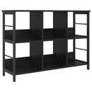 vidaXL Könyvespolc Fekete tölgy 102 x 32 x 72,5 cm Faanyag