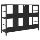 vidaXL Könyvespolc Fekete tölgy 102 x 32 x 72,5 cm Faanyag